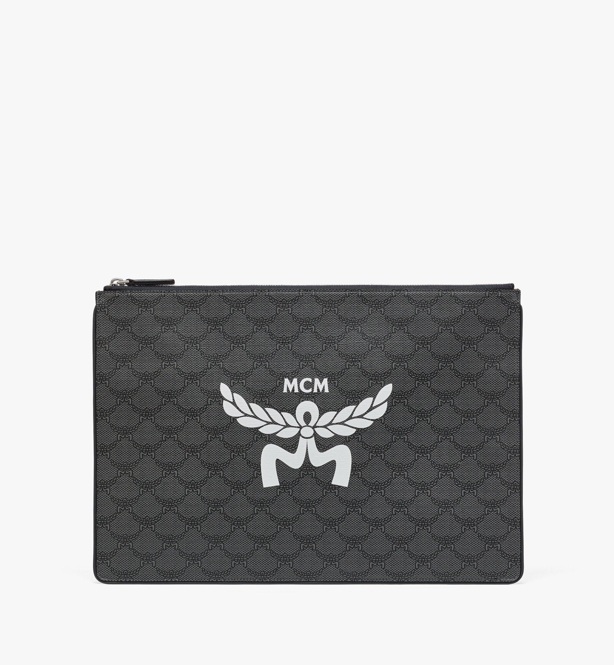 Mcm best sale wristlet black